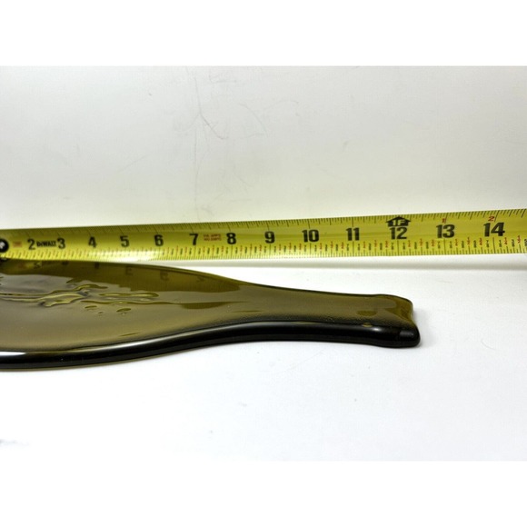 Recycled Green Glass Wine‎ Bottle Relish Serving Tray Melted Charcuterie Cheese - Picture 6 of 6